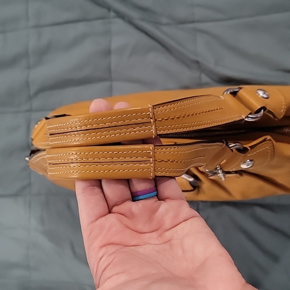 Coach Triple Compartment Buckle Shoulder Bag - Picture 8 of 16